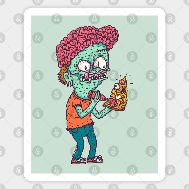 Brian the Zombie Magnet by hex